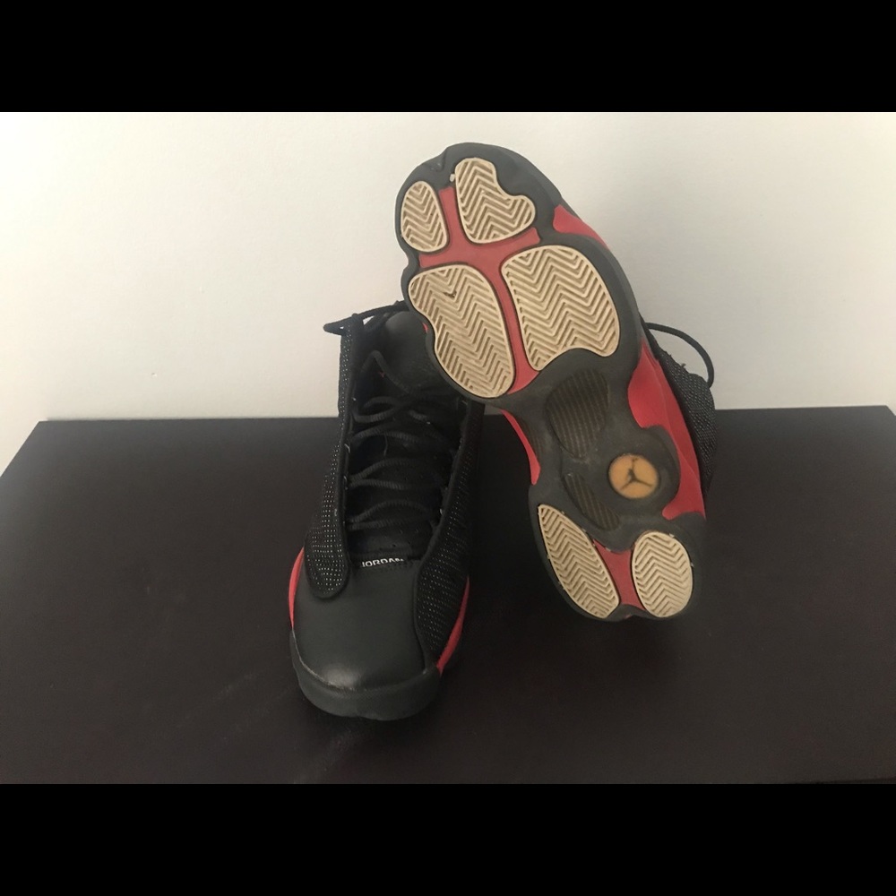 AIR JORDAN 13 XIII 6.5Y youth red-black